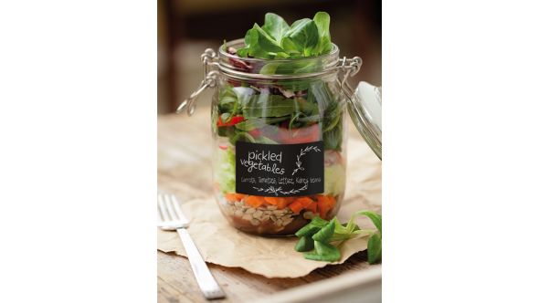 Rectangle Shaped Chalkboard Vinyl Stickers. Pack of 8 | AB158