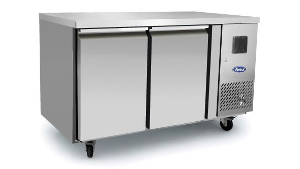 Atosa EPF3462HD 2 Door Heavy Duty Preparation Counter Freezer, 280 Litres