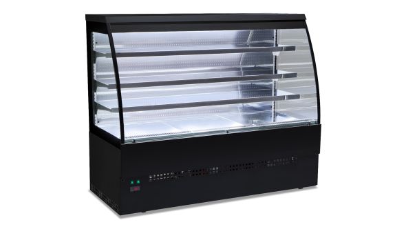 Sterling Pro EVO-SELF-120-BLACK Black Self Service Patisserie Counter, 1200mm