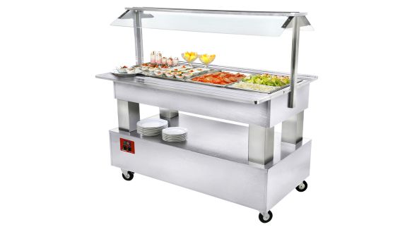 Diamond BSB/4N-A1-R2 Refrigerated Buffet Salad Bar, 4 x 1/1 GN