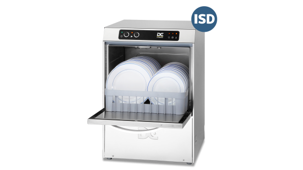DC SD40ISD Standard Range 400mm Basket Frontloading Commercial Dishwasher with Integral Water Softener & Drain Pump, 11 Plates