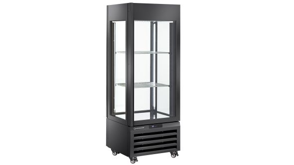 Diamond MAX-507-VB Glass Showcase w/ 1 Base & 2 Shelves, 440 Litres