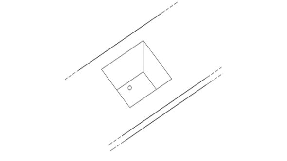 Diamond KQ Option: Sink 400X400Xh200Mm, Counter Or Rear Cabinet (1Piece)