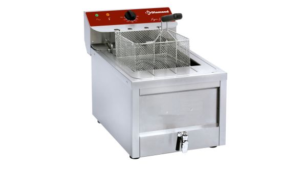 Diamond FSM-12ET/N Single Basket Countertop Electric Fryer, 9kW