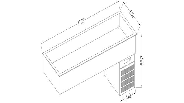 Diamond DI/RCX18-P Refrigerated Basin Element 5X Gn 1/1