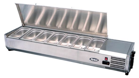 Atosa VRX1200/330S Countertop Topping Unit with 5 x 1/4 GN Pans/Lids, 1205mm