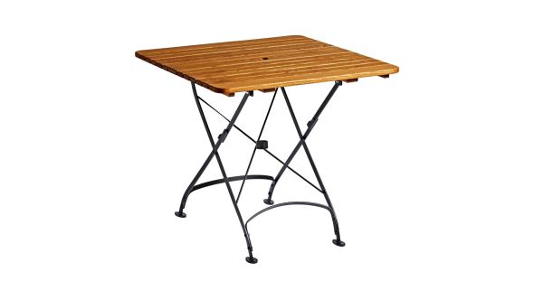 ARCH Square Folding Table Wood Top Outdoor – 70cm x 70cm – ZA.101CT