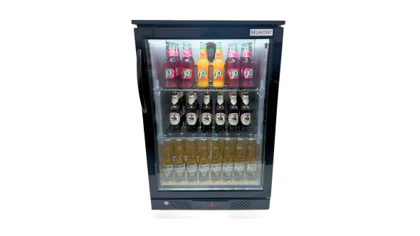 Belmont BC6007K Black Hinged Single Door Bottle Cooler Bottle Coolers