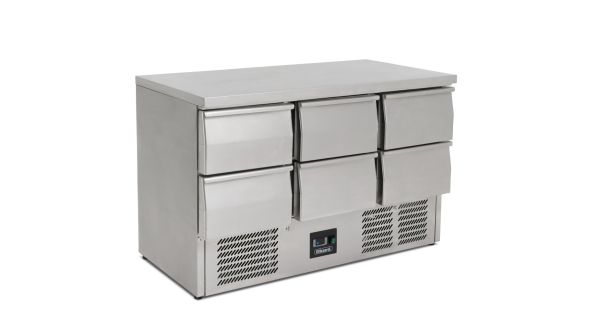 Blizzard BCC3-6D Compact Six Drawer Counter Refrigerator