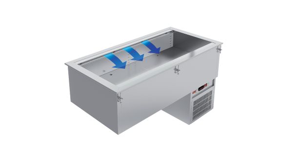 Diamond IN/RCX08-R9V Refrigerated Basin, 2 x GN1/1