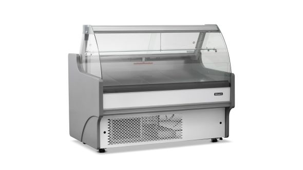 Blizzard BCG130WHV2 1.3m Curved Glass Serve Over Counter