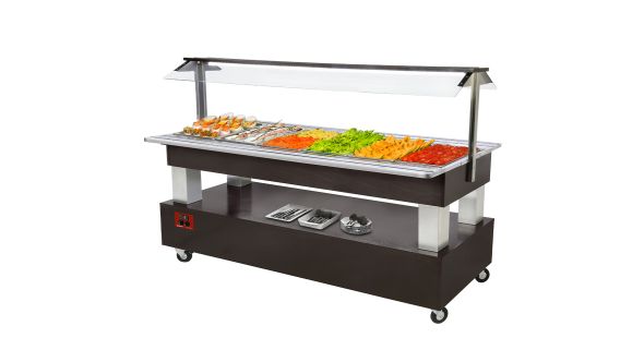 Diamond BSB/6N-B1-R2 Refrigerated Buffet Salad Bar, 6 x 1/1 GN