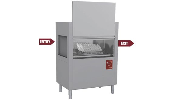 Diamond D117E/7 Rack Conveyor Dishwasher, 120 Baskets per Hour