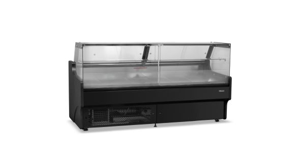 Blizzard BFG200BKV2 2m Flat Glass Serve Over Counter