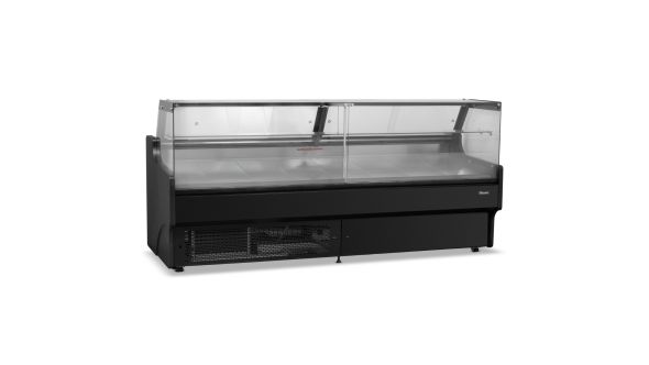 Blizzard BFG250BKV2 2.5m Flat Glass Serve Over Counter