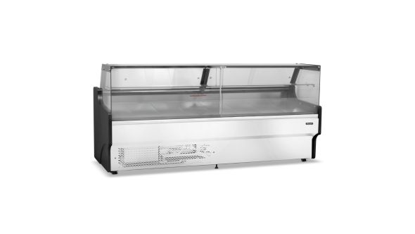 Blizzard BFG250WHV2 2.5m Flat Glass Serve Over Counter