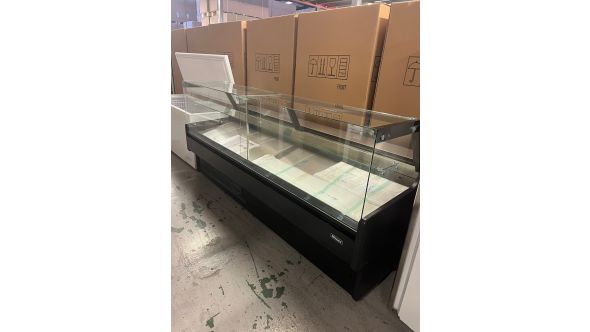 Blizzard BL250820801BFG250BKV2001 GRADED-02338 BFG250BKV2 2.5m Flat Glass Serve Over Counter