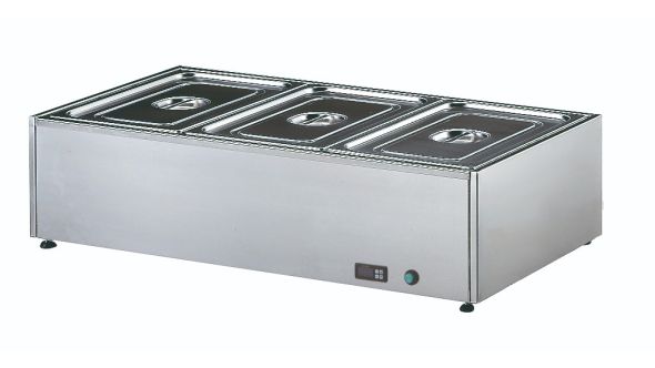 Sammic Tabletop bain marie BMS-311 - 3 x GN 1/1 - 1050 x 580 x 300 mm - 230V Single Phase