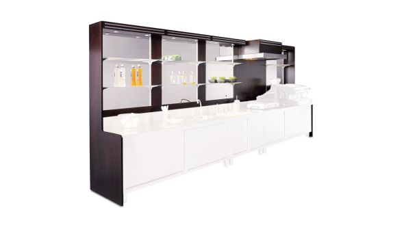 Mafirol BOLERO1000 Back Bar Shelving and Display 1050mm Wide