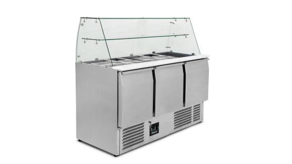 Blizzard BPD3 Compact Triple Door Prep Station With Display Case