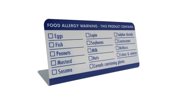 Allergen Check List Buffet Notice