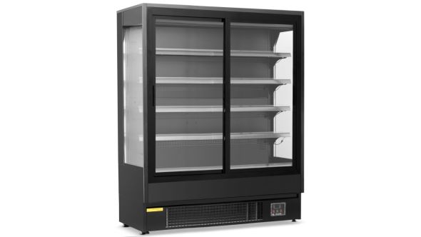 Blizzard BTD150BKGDV2 1.5m Black Display Multideck With Sliding Glass Doors