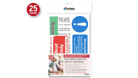 Butchers Essential Safety Sign Pack - BUTPK