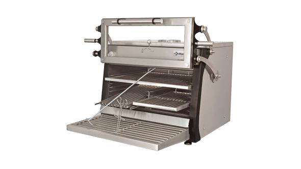 Diamond CBQ-075/RX Stainless Steel BBQ Charcoal Oven with Liftable Door