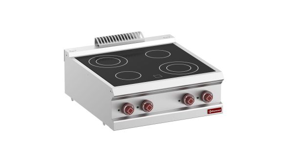 Diamond E7/4VC7T-N Vitroceramic Electric 4 Induction Hob Cooker, 8.6kW