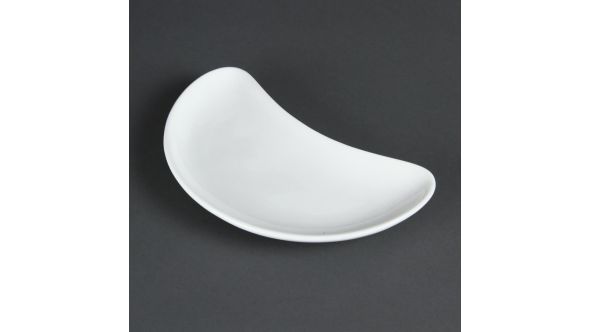Olympia Whiteware Crescent Salad Plates 200mm (12 Pack)