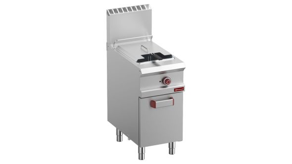 Diamond G7/F14A4-NY Single Basket Freestanding Gas Fryer on Neutral Closed Cupboard