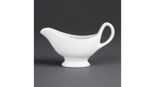 Olympia Whiteware Gravy Boats 180ml (6 Pack)