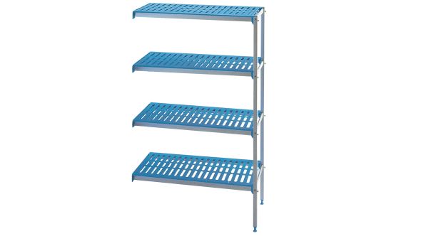 Diamond RAA/164-4/EF Corner Rack In Anodised Aluminium 4 Levels "Modular Rack