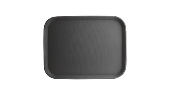 Olympia Kristallon PP Rectangular Non-Slip Tray Black 356x457mm 1418PT