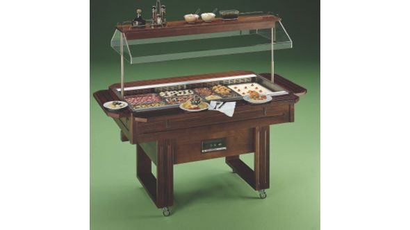 Diamond ISOLAHOTELITE2-LIQ Warming Island Bain Marie Buffet Bar, 4 x 1/1 GN