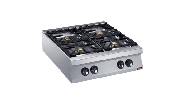 Diamond G22/4B8T-N 4 Burner Countertop Gas Range Cooker