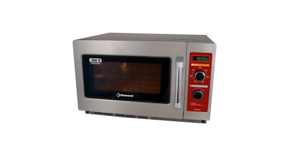 Diamond DW3418-M Stainless Steel Microwave, 1800W