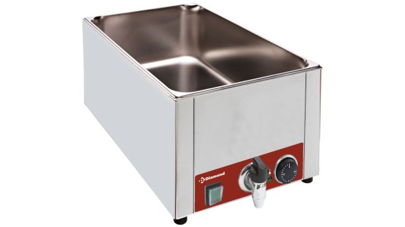 Diamond BMZR/XS Electric Table 1/1 GN Bain Marie, 150mm Deep