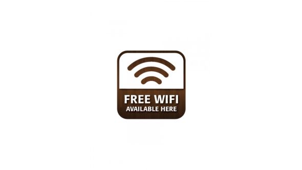 FREE Wifi Window Sticker - CA001