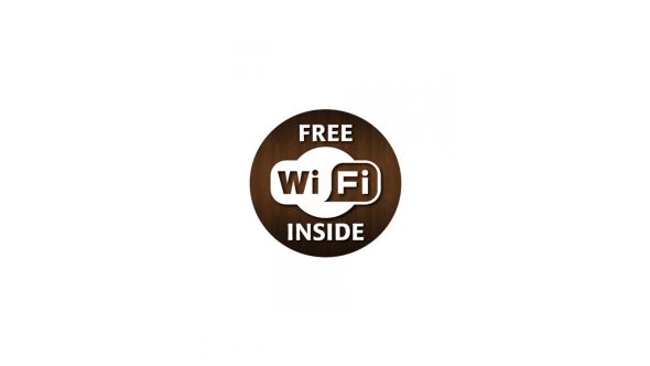 CA010 - Free Wifi Inside Window Sticker