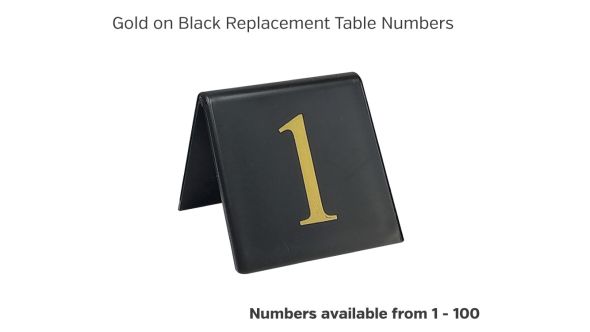 Replacement Table Top Table Numbers - TNB Range