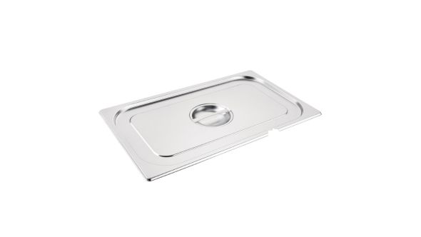 Vogue Stainless Steel 1/1 Gastronorm Notched Lid