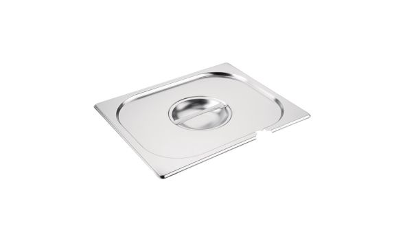 Vogue Stainless Steel 1/2 Gastronorm Notched Lid