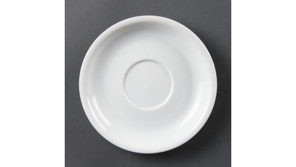 Olympia Whiteware Cappuccino Saucers 160mm (12 Pack) CB463