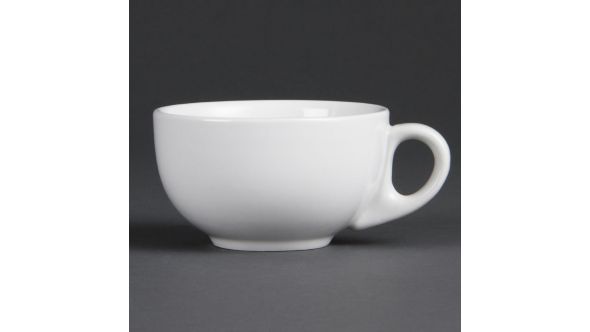 Olympia Whiteware Cappuccino Cups 200ml (12 Pack) CB469