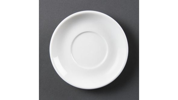 Olympia Whiteware Stacking Espresso Saucers 150mm (12 Pack) CB472