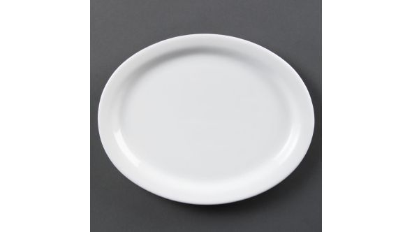 Olympia Whiteware Oval Platters 250mm (6 Pack) CB477