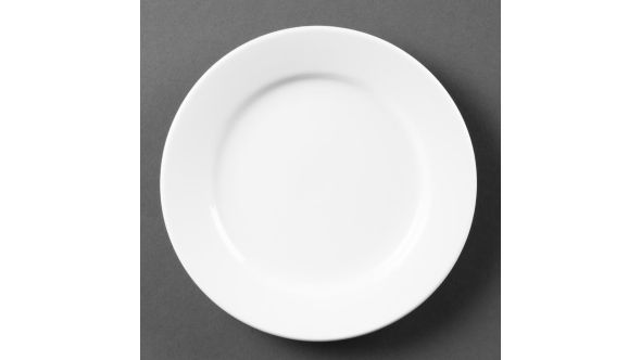 Olympia Whiteware Wide Rimmed Plates 165mm (12 Pack) CB478
