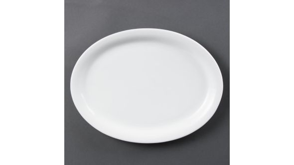 Olympia Whiteware Oval Platters 295mm (6 Pack) CB484