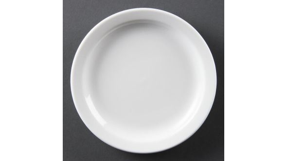 Olympia Whiteware Narrow Rimmed Plates 150mm (12 Pack) CB486